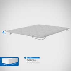 CE PILLOW TOP FIRME 7cm X 2,00m X 1,80m CAY