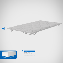 CE PILLOW TOP PLUSH 7cm X 2,00m X 1,00m CAY
