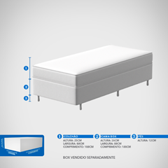 CM MAX HOTEL COMFORT FORCE BE+AE 25cm X 1,88m X 88cm LMA CDE