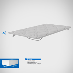 CE PILLOW TOP PLUSH 7cm X 1,88m X 88cm CFT