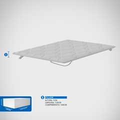 CE PILLOW TOP PLUSH 7cm X 1,88m X 1,28m CFT